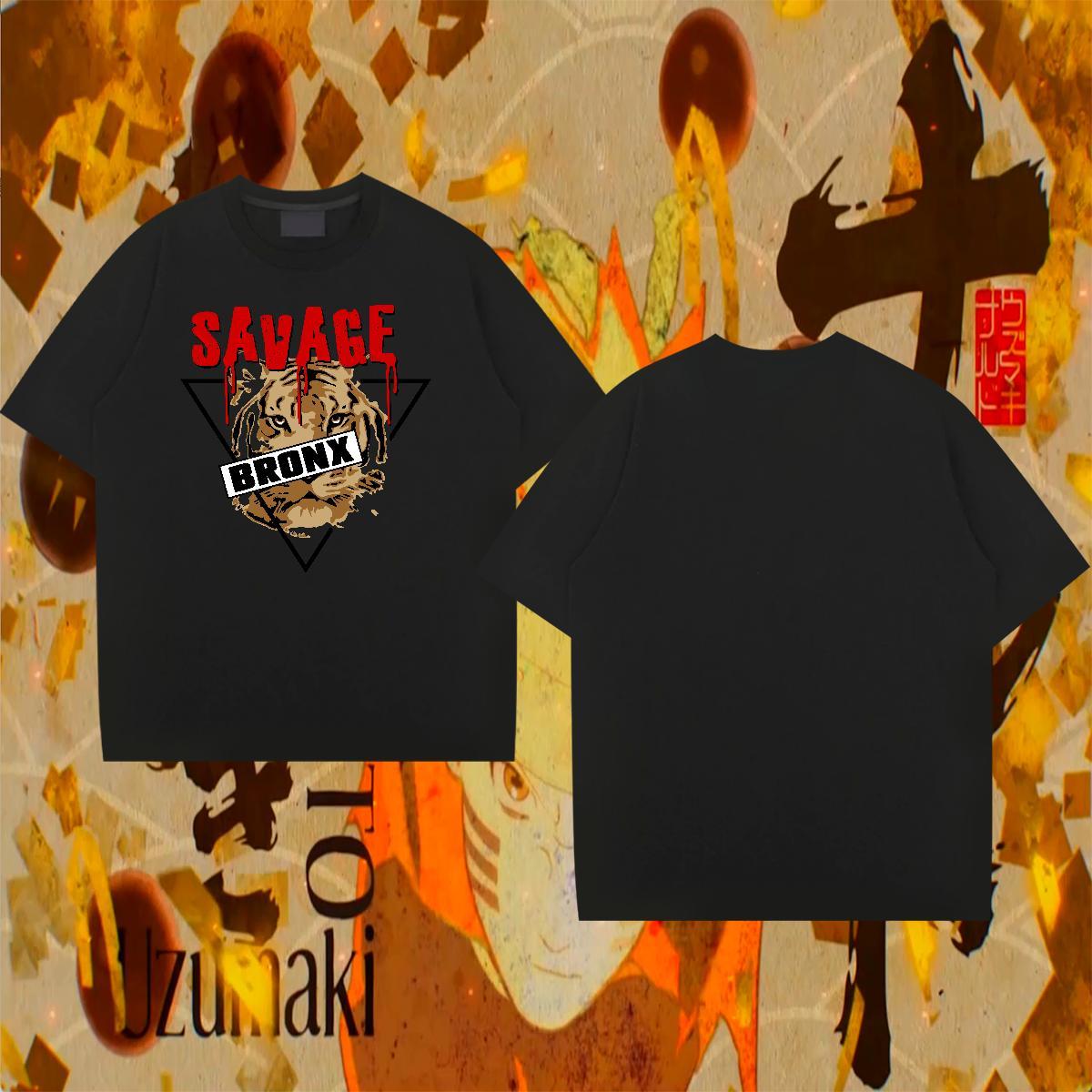 Loose Man T Shirts tiger Short Sleeve O-Neck Street wear Hip Hop Custom Big Size 230g 100% Cotton Men Tops Tees 2024 Summer Tee Shirt