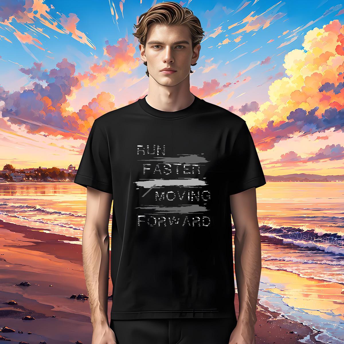 Soft letter 230g 100% Cotton Men Tshirts Daily Wear Round Neck Short Sleeve Man T Shirts DIY Customized DIY Logo Oversized Tees