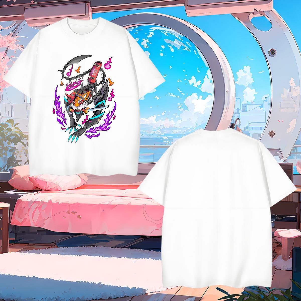 T Shirts Men 230g 100% Cotton cartoon Home Outdoor Short Sleeve Soft Custom Big Size Men Tees 2024 Designer Free Shipping Top Tees