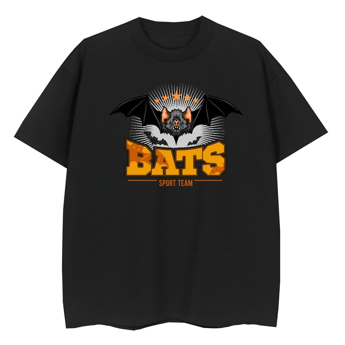 Free Shipping T Shirts Men bat Breathable Short Sleeve Street Cartoon Printing L-4XL 100% Cotton 230g Men Tops Tees 2024 Designer Tops Shirt