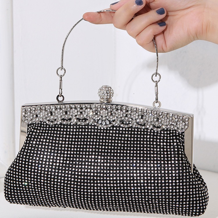 2024 new bag with diamond inlaid women's bag, fashionable banquet dress handbag