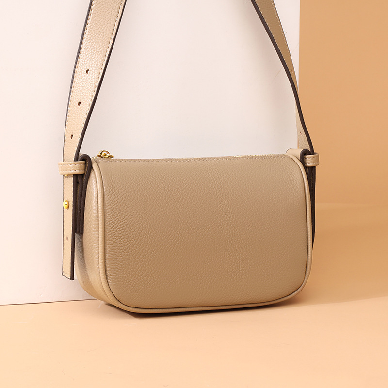 Genuine leather women's top layer cowhide handbag spring/summer new trendy and simple one shoulder crossbody bag