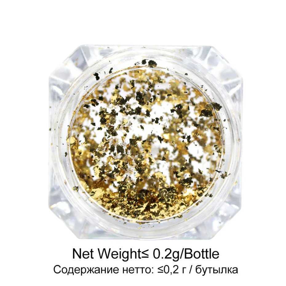 Flakes Glitter Aluminum Foil Sequins Chrome Powder Nails Irregular Sticker Paillettes Art Manicure Decor Accessories LACB01-08XJ240815
