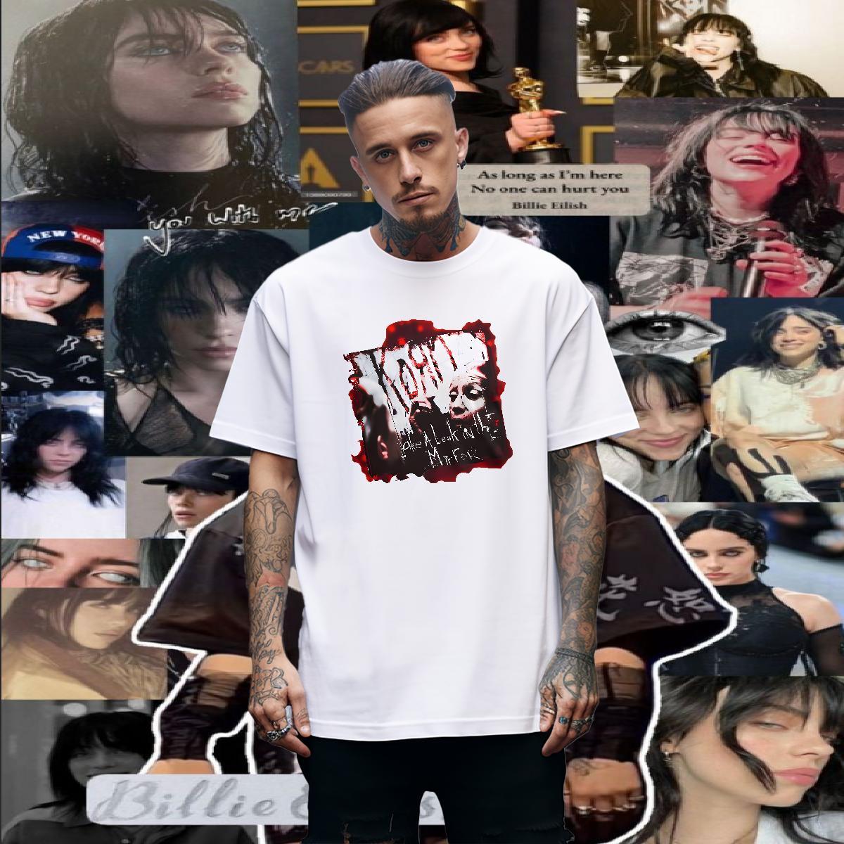 New Arrival scary Couples T Shirts 230g Pure Cotton Man T Shirts Customized Print Home Outdoor Breathable Crew Neck High Quality Tees