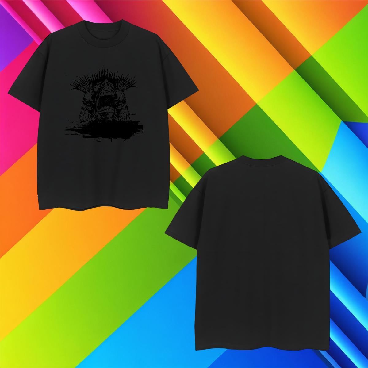T shirt 100% Cotton 230g scary Street Crew Neck Breathable Custom Print Plus Size Men Tops Tees New Free Shipping Wear