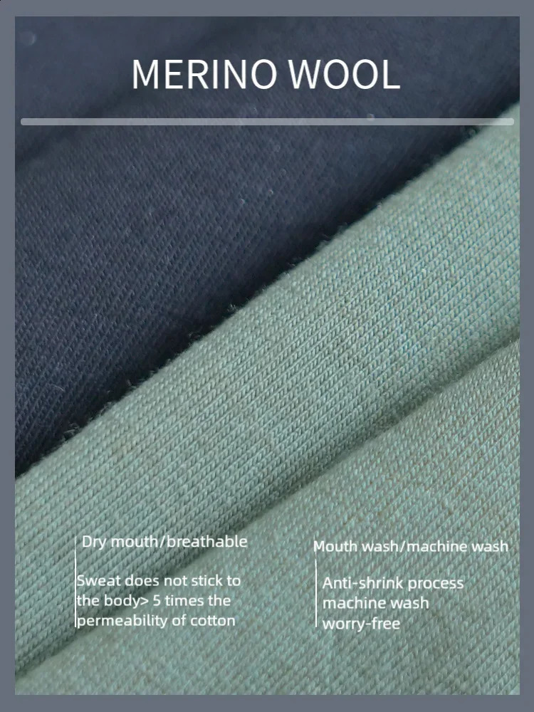 Outdoor mens Tencel Merino wool quick drying clothing breathable sweatshirt sports hiking patch work short sleeved Tshirt 240819
