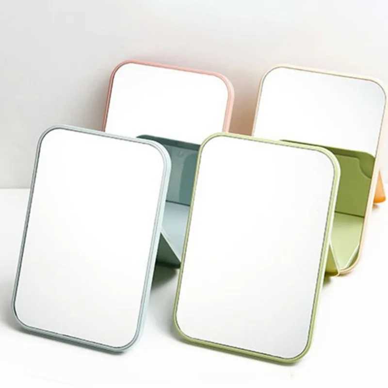 Folding Portable Large Square High Definition Single Side Cosmetic Mirror Portable and Easy To Use Simple and Beautiful Y240819