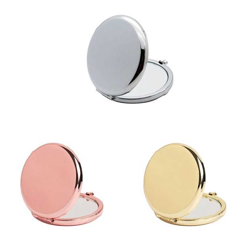 Pocket Compact Cosmetic Mirror for Women Girls Daily Use Delicate Golden 2.5 Inch Round Pocket Makeup Mirror Y240819