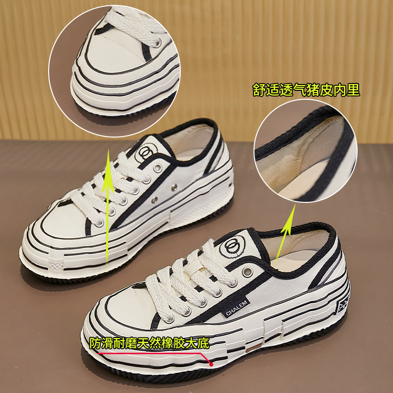 Ddmysports Igh Version Beggar New Spring Canvas Casual Single Flat Bottomed Small White Shoes Women S Trend OUTDOOR