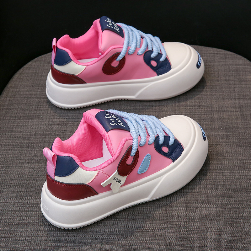 Ddmysports Little White Female Spring New Student Korean Edition Instagram Trendy Versatile Thick Sole Board Sports And Casual Shoes K OUTDOOR