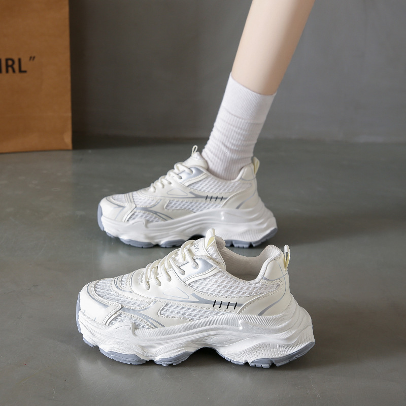 Ddmysports Ins Korean Version New Dad For Women Autumn Student Sports Running Thick Soled Height Increasing S Shoes ZL OUTDOOR