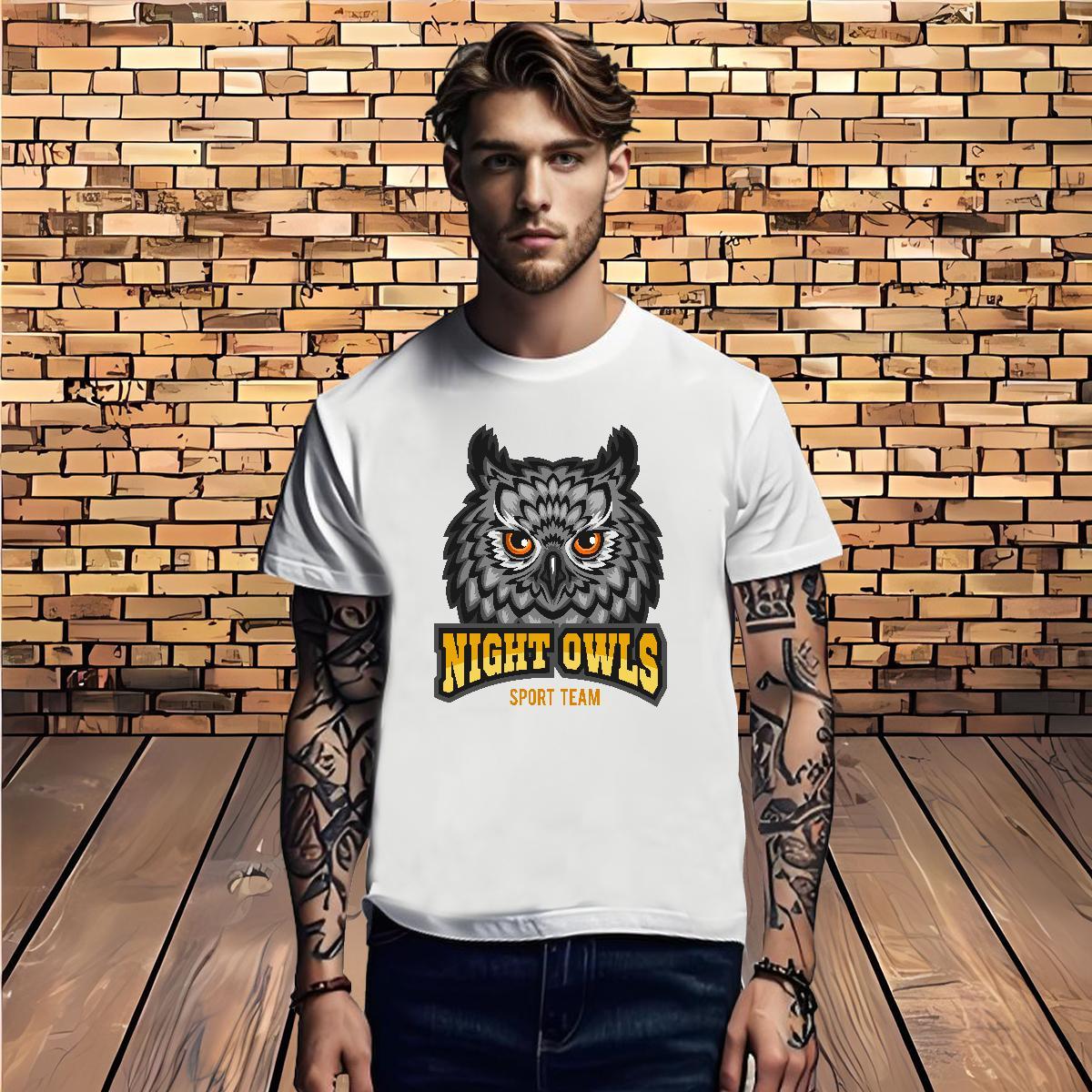 2024 Summer Mens Tshirts owl Street 230g 100% Cotton Tops Breathable Short Sleeve Wholesale T Shirts Men Custom Anime