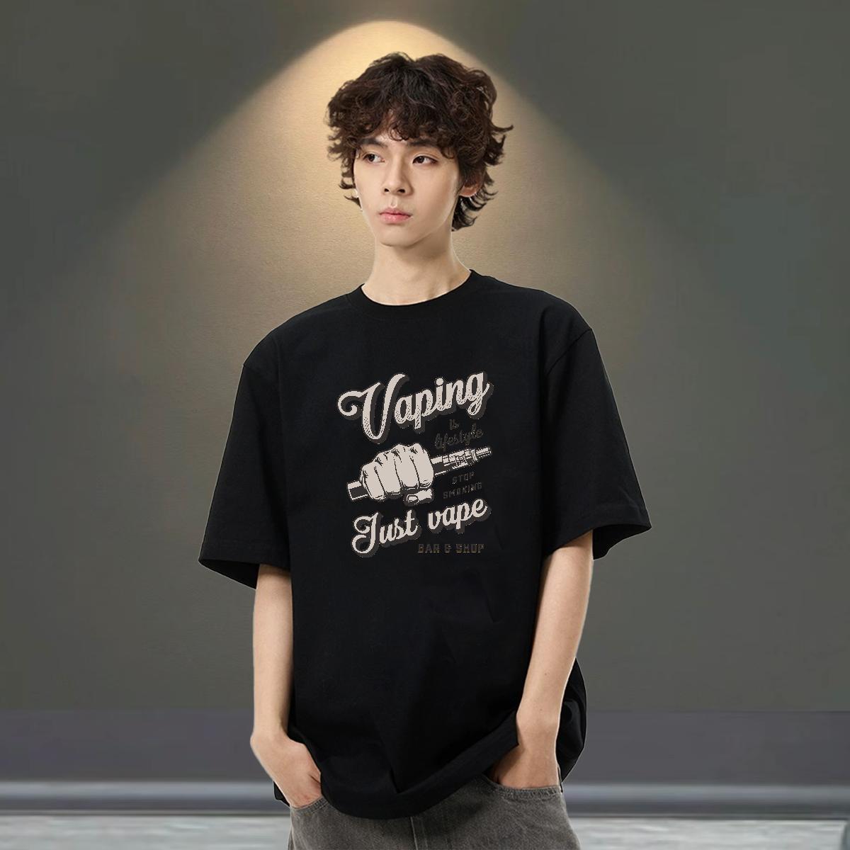 Unisex Men Tops Tees Street Casual 230g Pure Cotton Plus Size Cartoon Breathable tool T-Shirts 2024 Tshirts