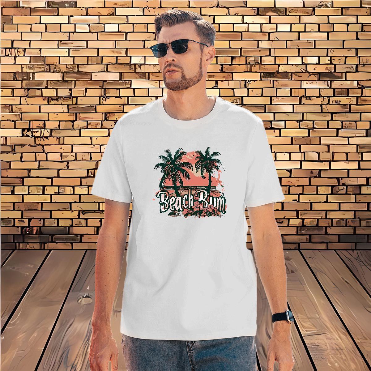 T-Shirts for Men 230g Cotton beach Street Breathable Short Sleeve Black Oversized Tshirt for Man Woman Wholesale Loose Fit Clothings