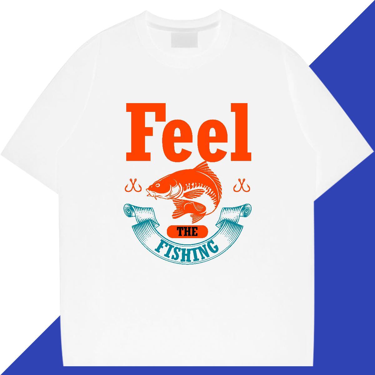 Soft fish 230g Pure Cotton Men Tshirts Daily Outfit Crew Neck T shirt Custom Customized Print Polos