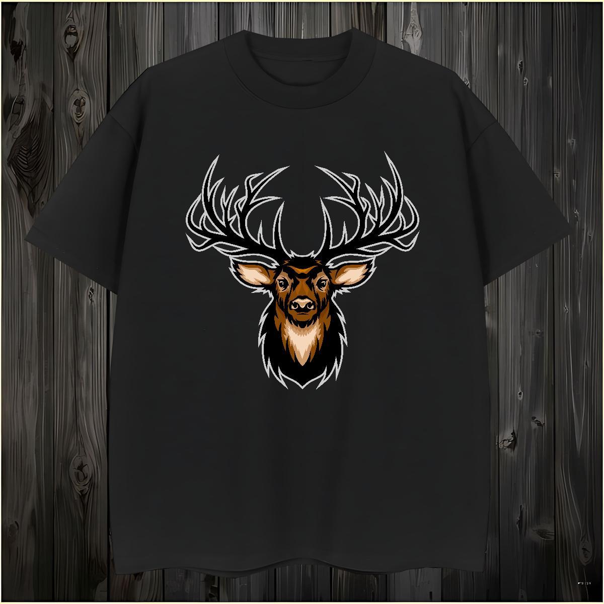Free Shipping Mens T Shirts deer Breathable Short Sleeve Hip Hop Street Plus Size Custom 230g Cotton Tshirts Factory Direct Tops Tees