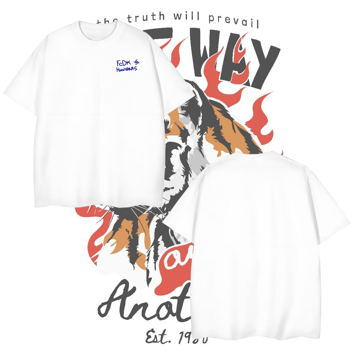 Brand letter 230g Pure Cotton Couples T Shirts Sports Casual O Neck Short Sleeves T Shirt For Man New Custom Cartoon Tops Tees