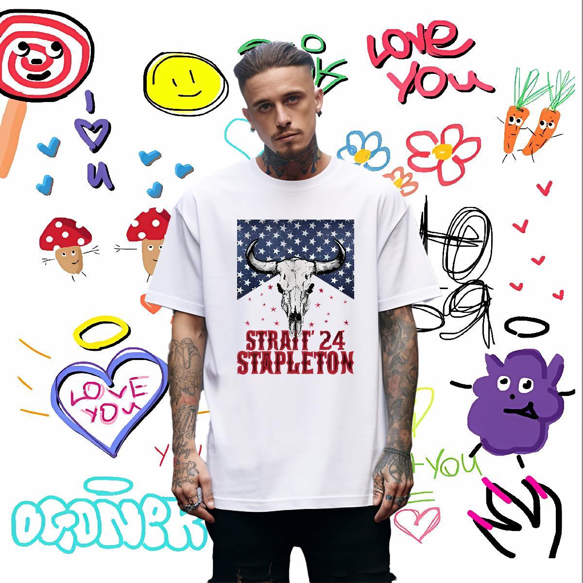 Cool T shirt cow Breathable Short Sleeve Street wear Hip Hop Oversized 3XL 4XL 230g Pure Cotton Men Tees Fashion New Wear