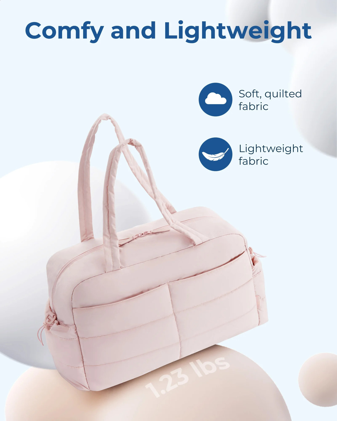 BAGSMART Carry On Travel Handle Bag Unsiex Weekender Overnight Large Capacity Duffle Bags Sports Fitness Bags for Women 240819