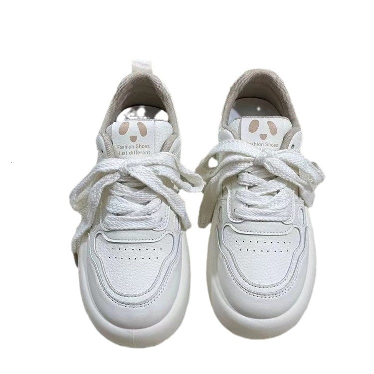 Ddmyoutdoor Student S Little White Women Spring New Korean Edition Thick Soled Fashion Casual For Straightened Panda Lightweight Board Shoes OUTDOOR