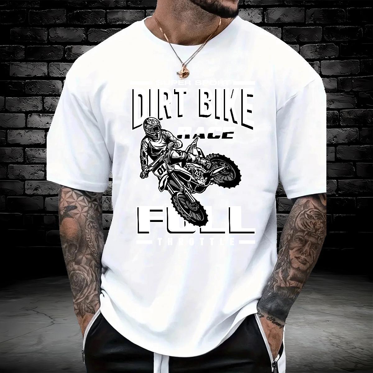 Brand motorbike 230g Cotton Couples T Shirts Spring Summer O Neck Short Sleeves T Shirt For Man New Custom Printing Top Tees