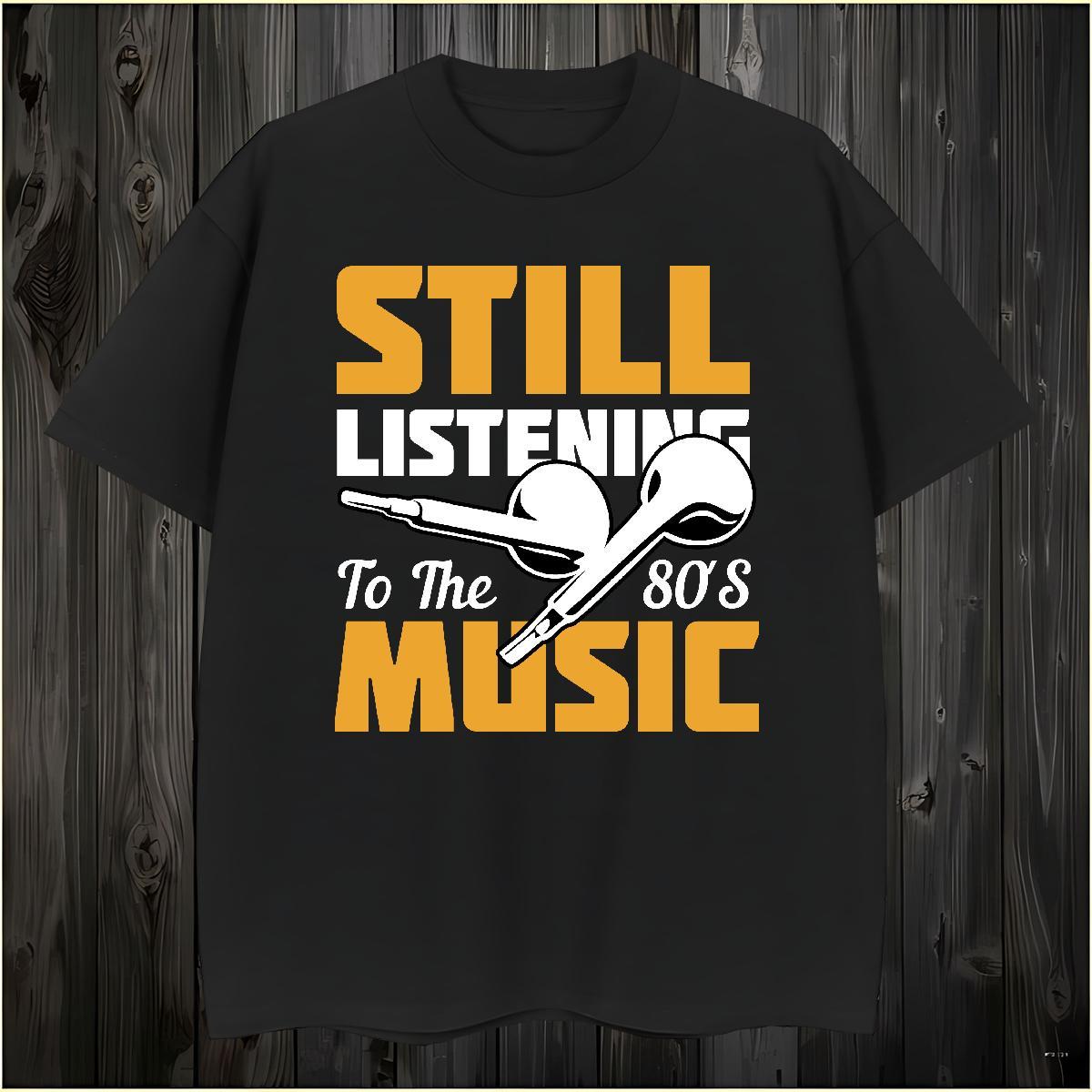 Classic music T Shirt For Man Street Casual Tshirts 230g 100% Cotton Stylist Pure Cotton Oversized 3XL 4XL Top Tees