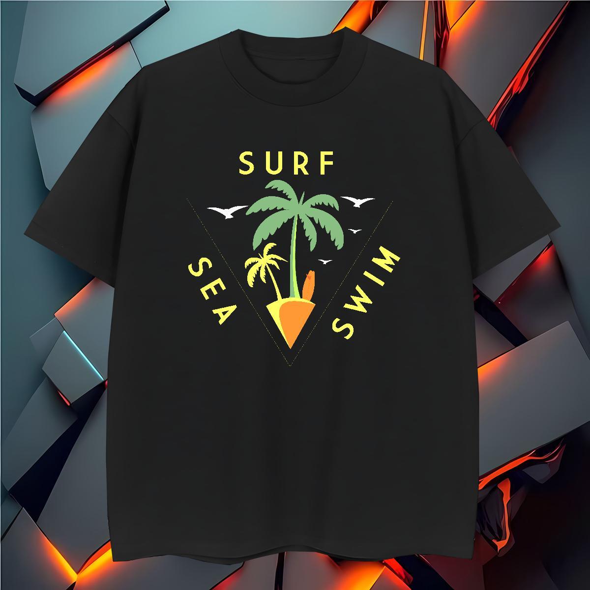 Free Shipping tree 100% Cotton 230g Men Tees Home Outdoor O-Neck Short Sleeve T shirt Designer Anime Print Tshirts