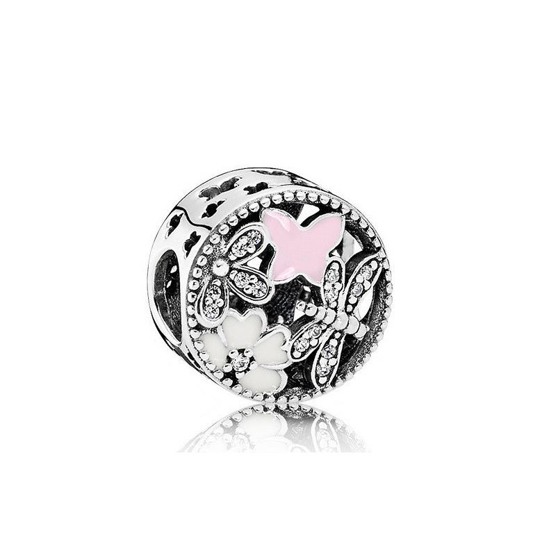 925 Sterling Silver Sparking Cubic Zirconia Red Heart Charms S925 Snake Bracelet Beads For Jewelry Making Free Shipping Wholesale