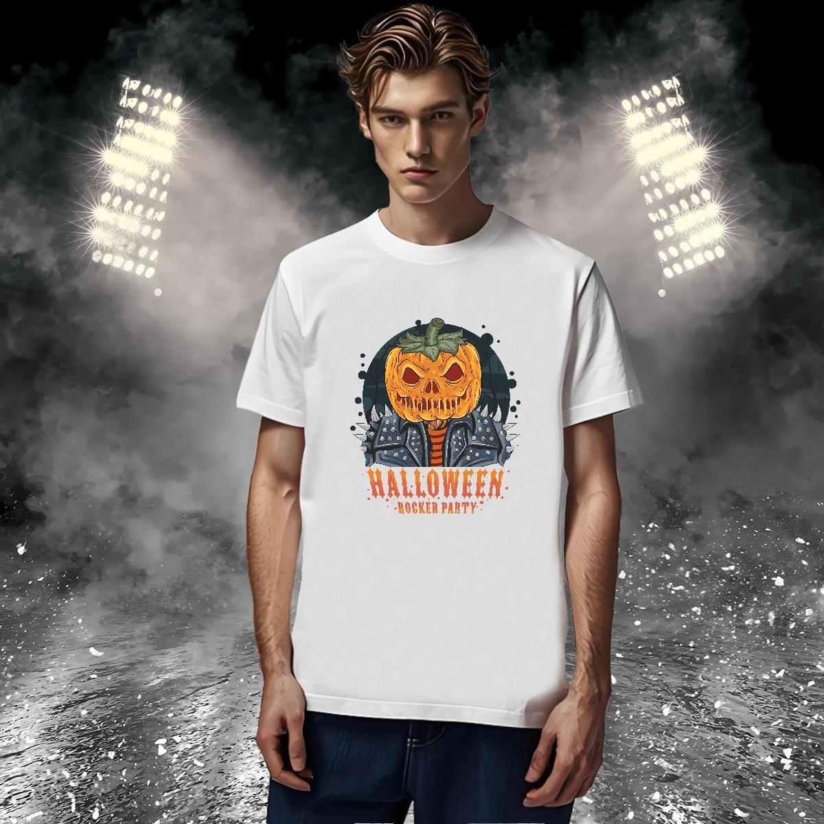Cool Man T Shirts pumpkin Breathable Crew Neck High Street Hip Hop Plus Size Custom 100% Cotton 230g Men Clothes T-Shirt Fashion Designer Tee Shirt