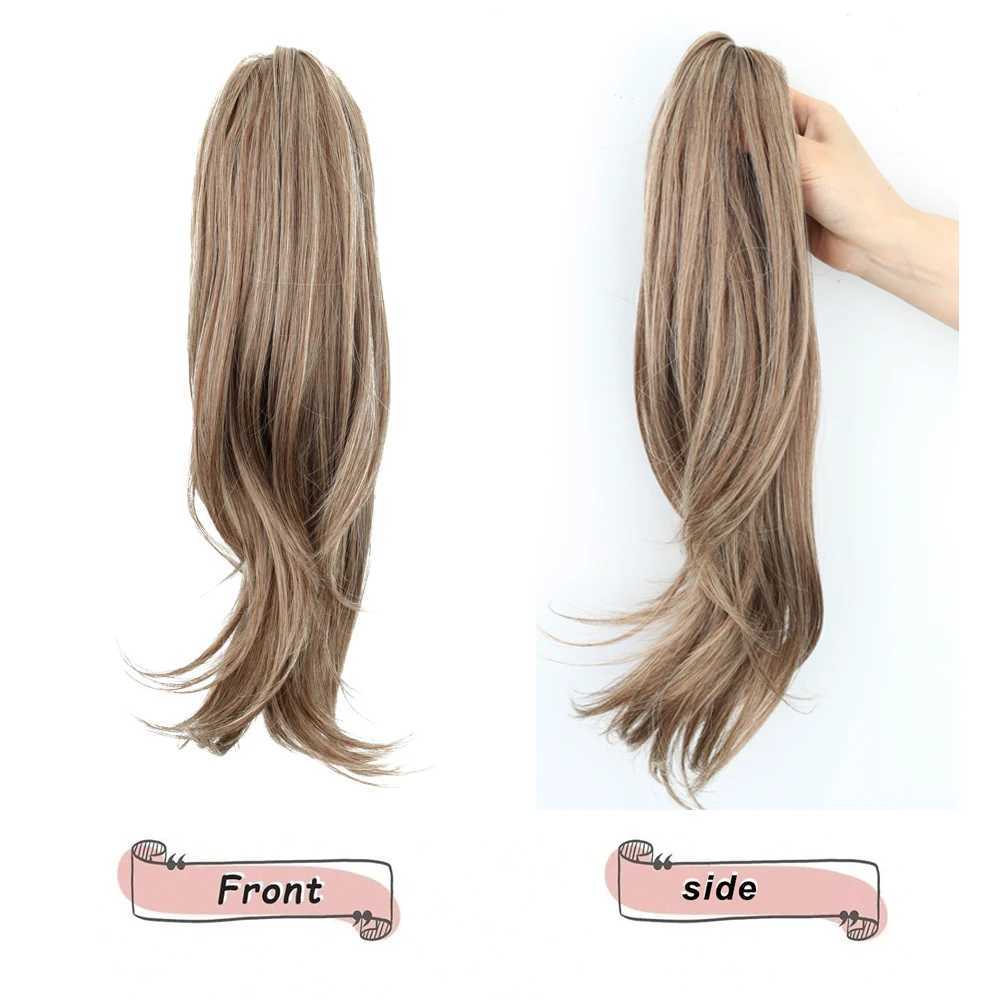 Long curly hair synthetic claw clip ponytail hair extension ponytail easy to wear suitable for daily use wig accessories W240817
