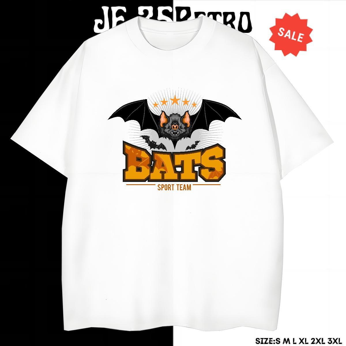 Popular Men T Shirts bat Pure Cotton Street wear Hip Hop Custom Cartoon 230g Cotton Men Tops Tees Fashion Clothings
