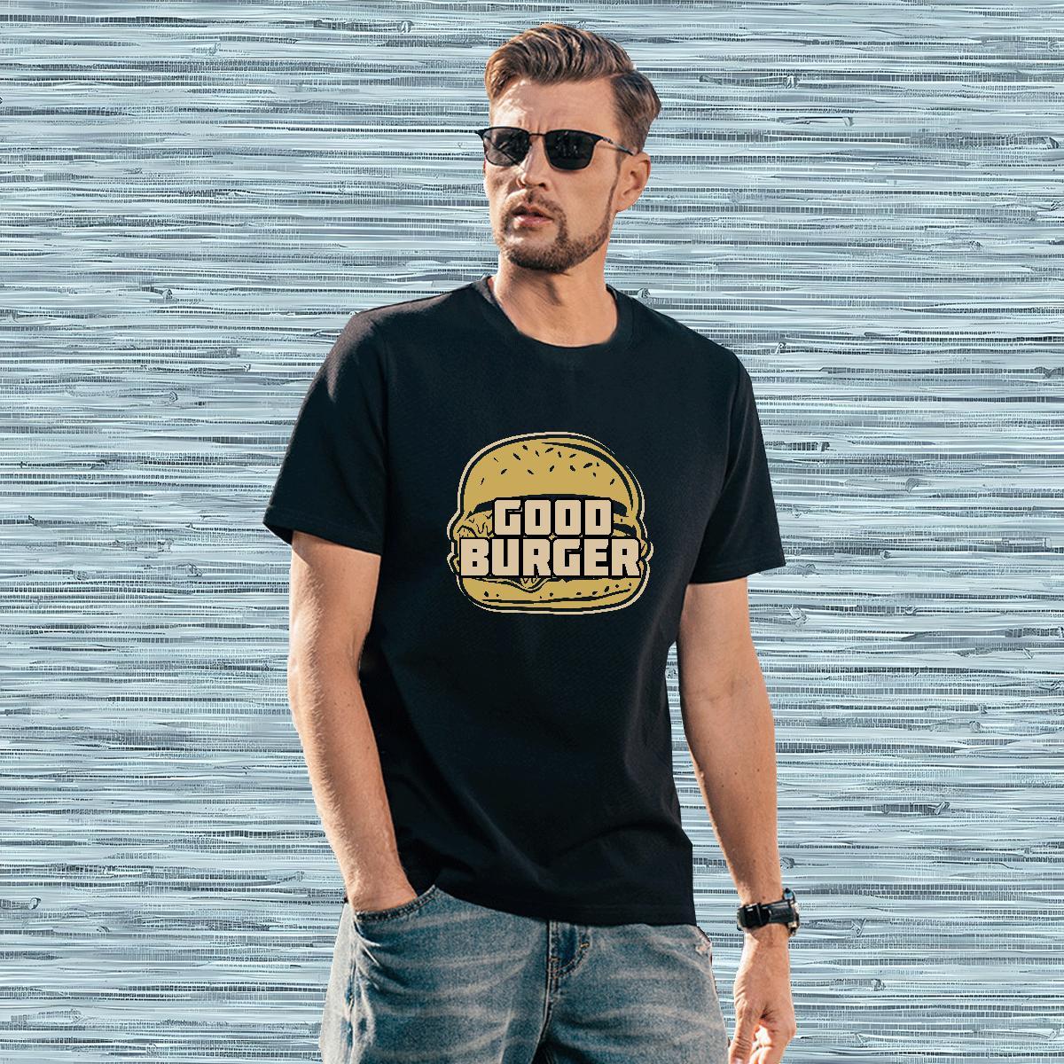 Classic burger T-Shirts Sport Tshirts 230g Cotton Factory Direct Crew Neck DIY Printed Tees Shirts