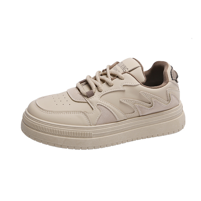 Ddmysports Autumn New Ins Korean Edition White For Female Students Thick Bottom Versatile Casual Sports Board Shoes G OUTDOOR