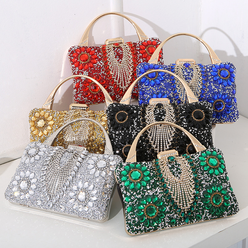 New Metal Dinner Women's Handmade Diamond Banquet Handheld Bag Celebrity Dress Handbag