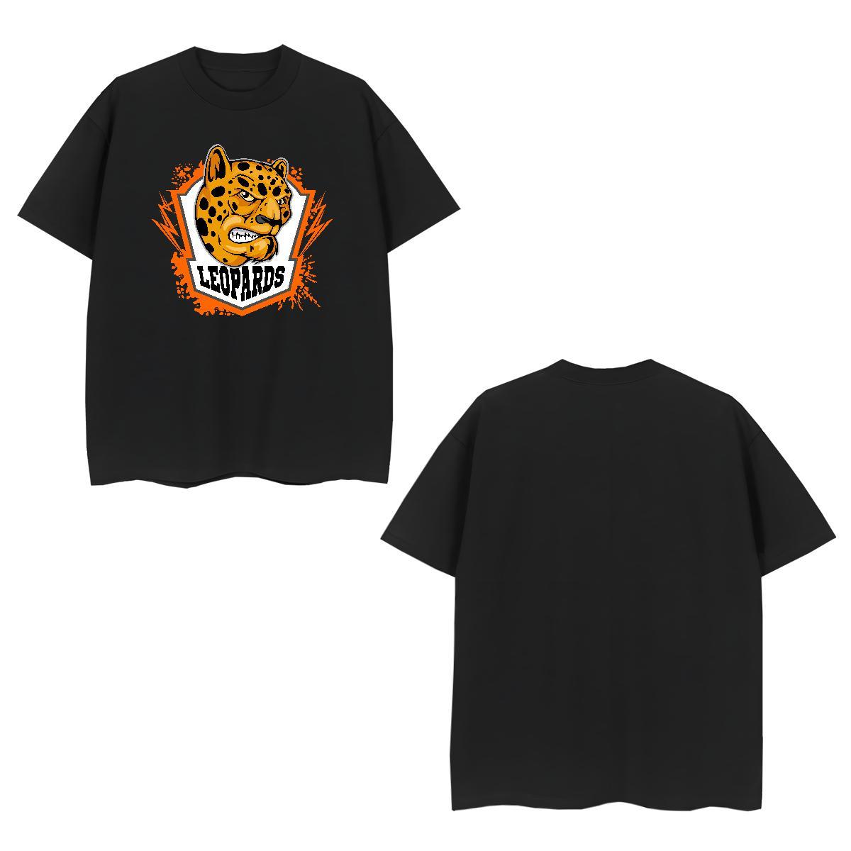 Free Shipping T Shirts Men leopard Breathable Daily Outfit Customized Print 230g Cotton Couples T Shirts 2024 Clothes