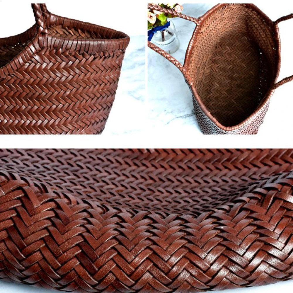 100% natural denim fashionable small handmade womens woven exquisite handbag date shopping bag 240820 cfaa 4