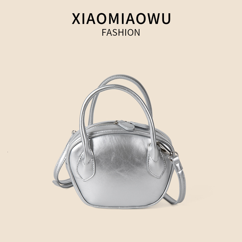 Fashion Korean version bowling bag, women's Boston Xia Xiaoxiang style, high-end and niche temperament, crossbody handbag