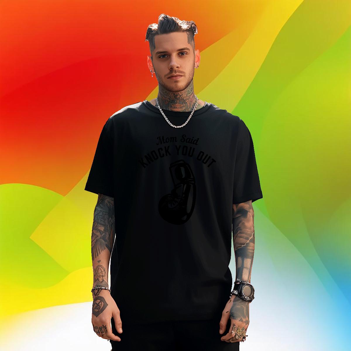 Cool Design boxing gloves 230g Pure Cotton Tshirt for Man Woman Street Casual Breathable Short Sleeve T-Shirts for Men New Arrival Custom Cartoon Top 