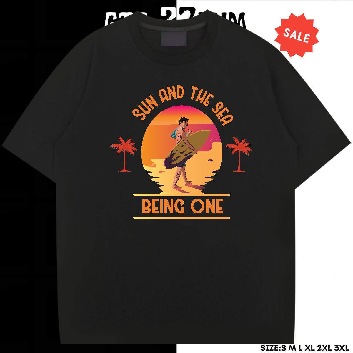 Loose Fit Men Tshirts Casual 230g Pure Cotton Plus Size Custom Breathable Short Sleeve sea Man T Shirts Factory Direct Tops Tees