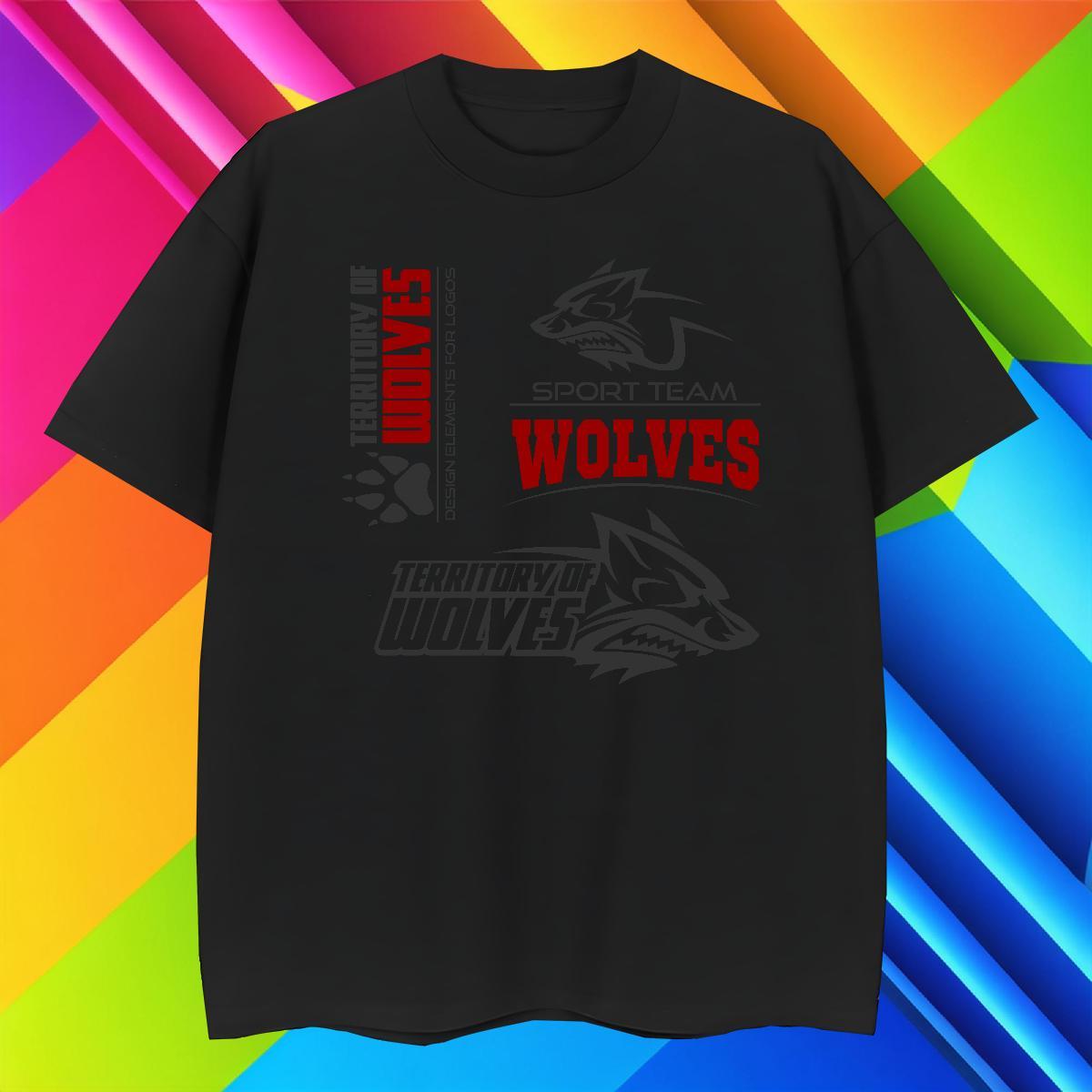 Customized Tshirt for Man Woman wolf Outdoor 100% Cotton 230g Tops Breathable Crew Neck Loose T Shirt For Man Skull