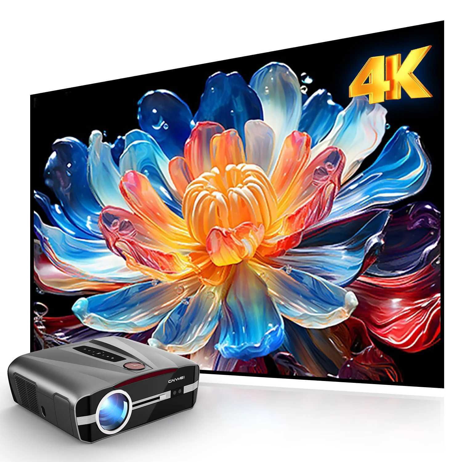 LED 4K Projectors Full HD Auto Focus WiFi Bluetooth Digital Projector with Projection Screen 1480 ANSI Lumen Home Theater Device CL240820