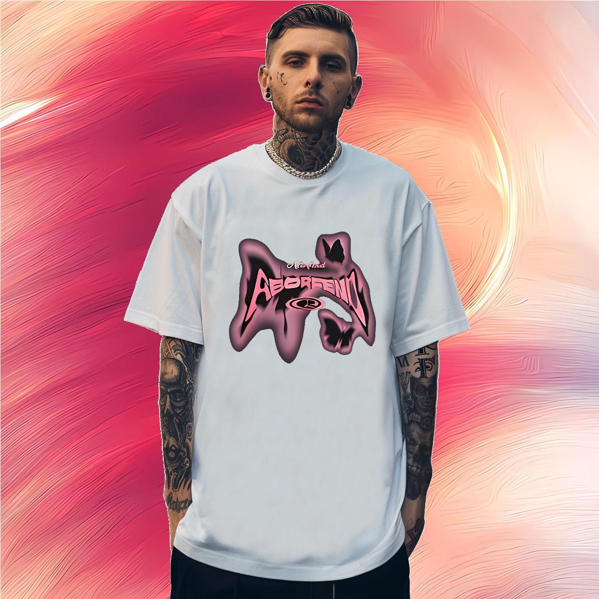 Cool Design letter 230g Pure Cotton Men Clothes T-Shirt Hip Hop Street Breathable Men T Shirts New Designer Custom Print Oversized Tshirts