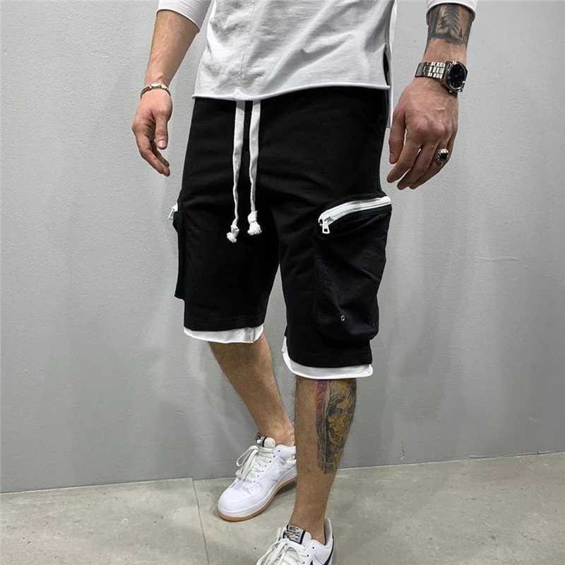 New Street Fashion Shorts Summer Loose Shorts Men Jogging Short Pants Casual Fitness Streetwear Multi-pocket Sport Casual ShortsXJ240817