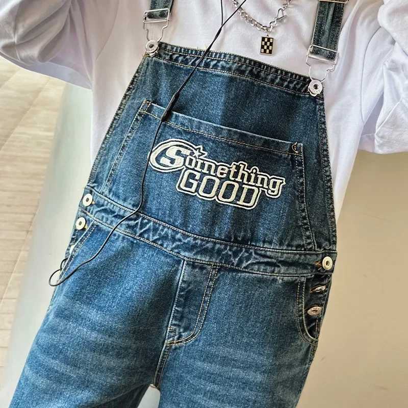 New retro boys full jumpsuit students wear retro jeans full set of teenage childrens jumpsuit ages 4-14 W240806