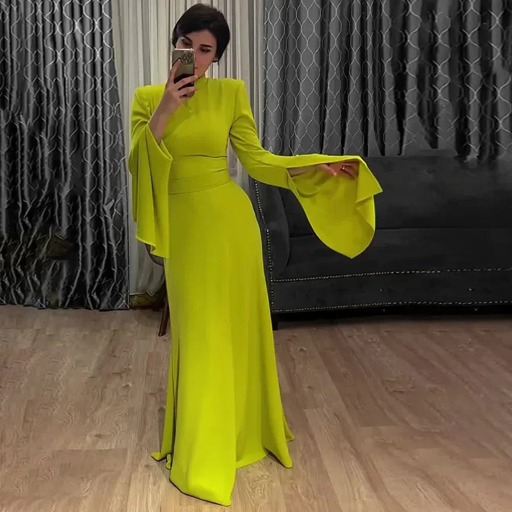 Eid Muslim Party Dress for Women Split Butterfly Sleeve Abaya Morocco Ramadan Slim Fit Vestidos Largo Dubai Arab Long Robe 240819