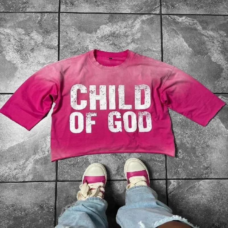 Y2K trend letter graphic printing fashion tie dye super Tshirt mens and womens Gothic hiphop short sleeved 240819