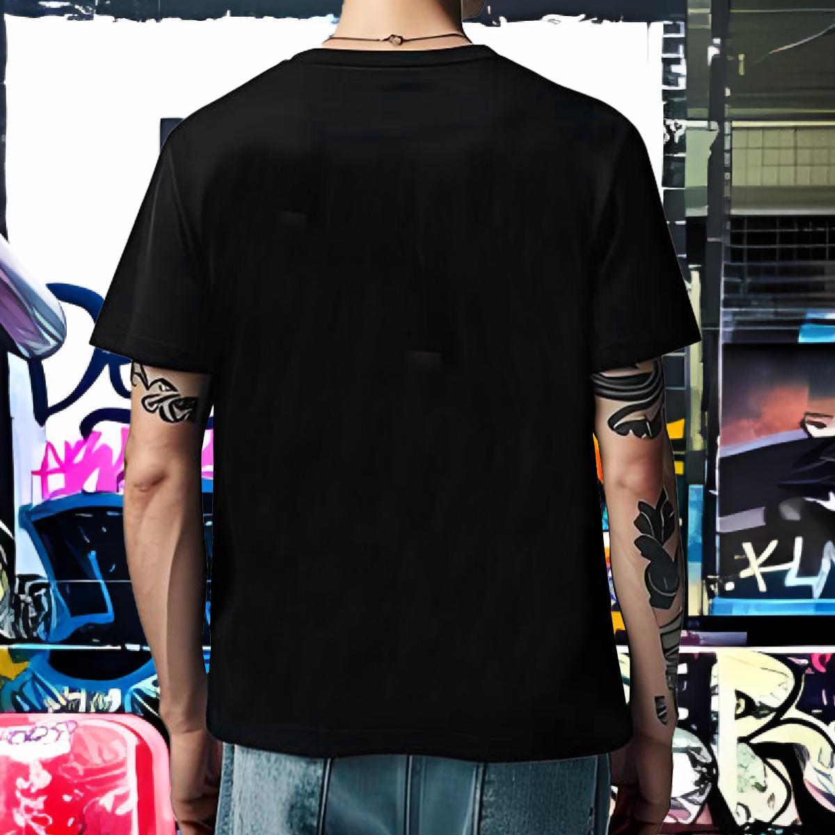 Casual New Men Tshirts cat Street Wear 230g Pure Cotton Tops Shirt Breathable Cool T-Shirts for Men Custom Print Plus Size