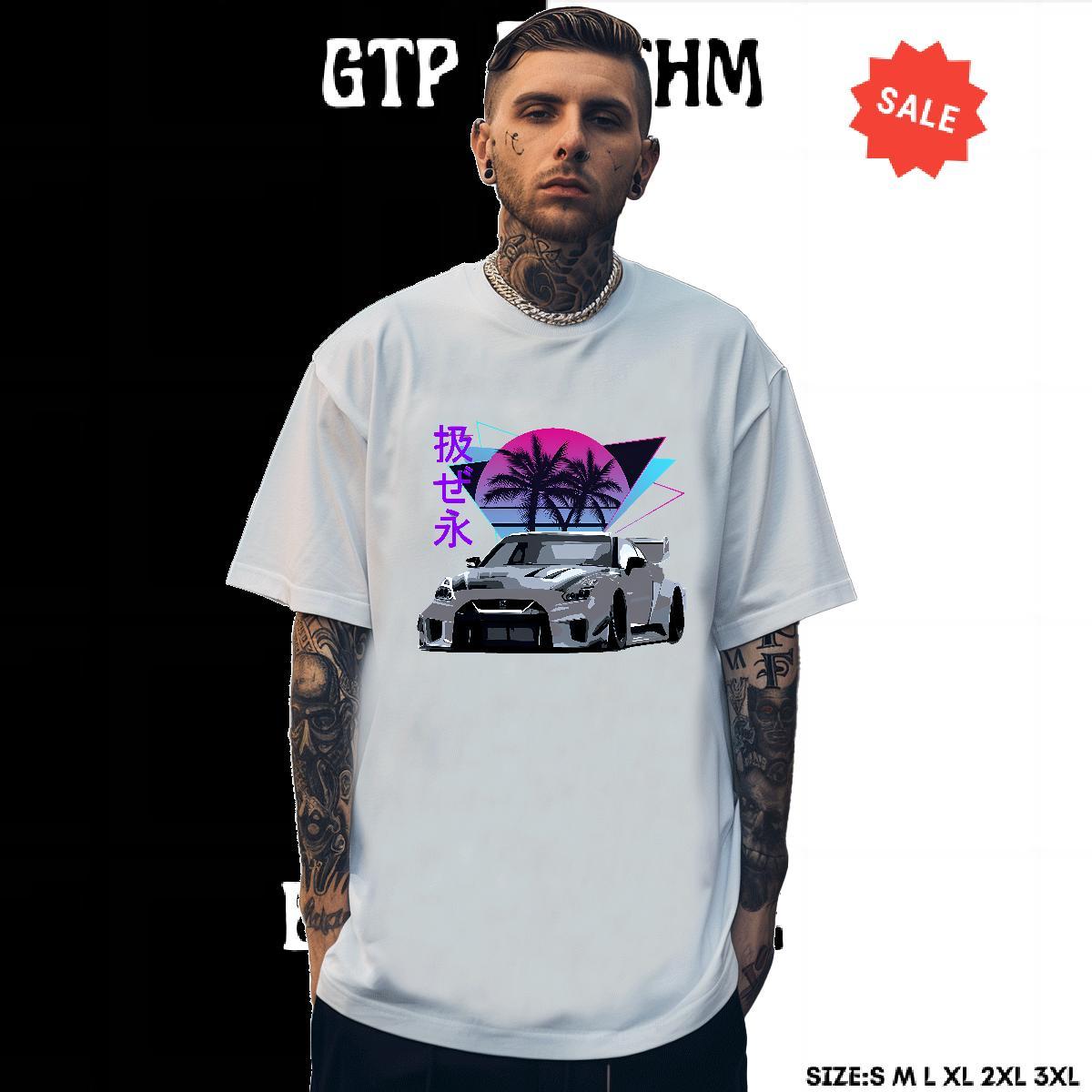 Cool Tshirt for Man Woman Daily Wear 230g Cotton Oversized Breathable Short Sleeve car Men T Shirts 2024 DIY Tee Shirt