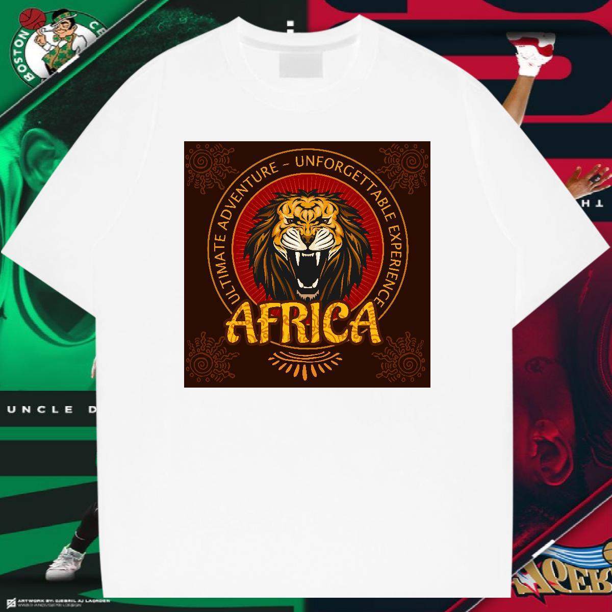 Classic Man T Shirts lion Breathable Crew Neck Hip Hop DIY Anime 100% Cotton 230g Tshirt for Man Woman 2024 Summer Clothes