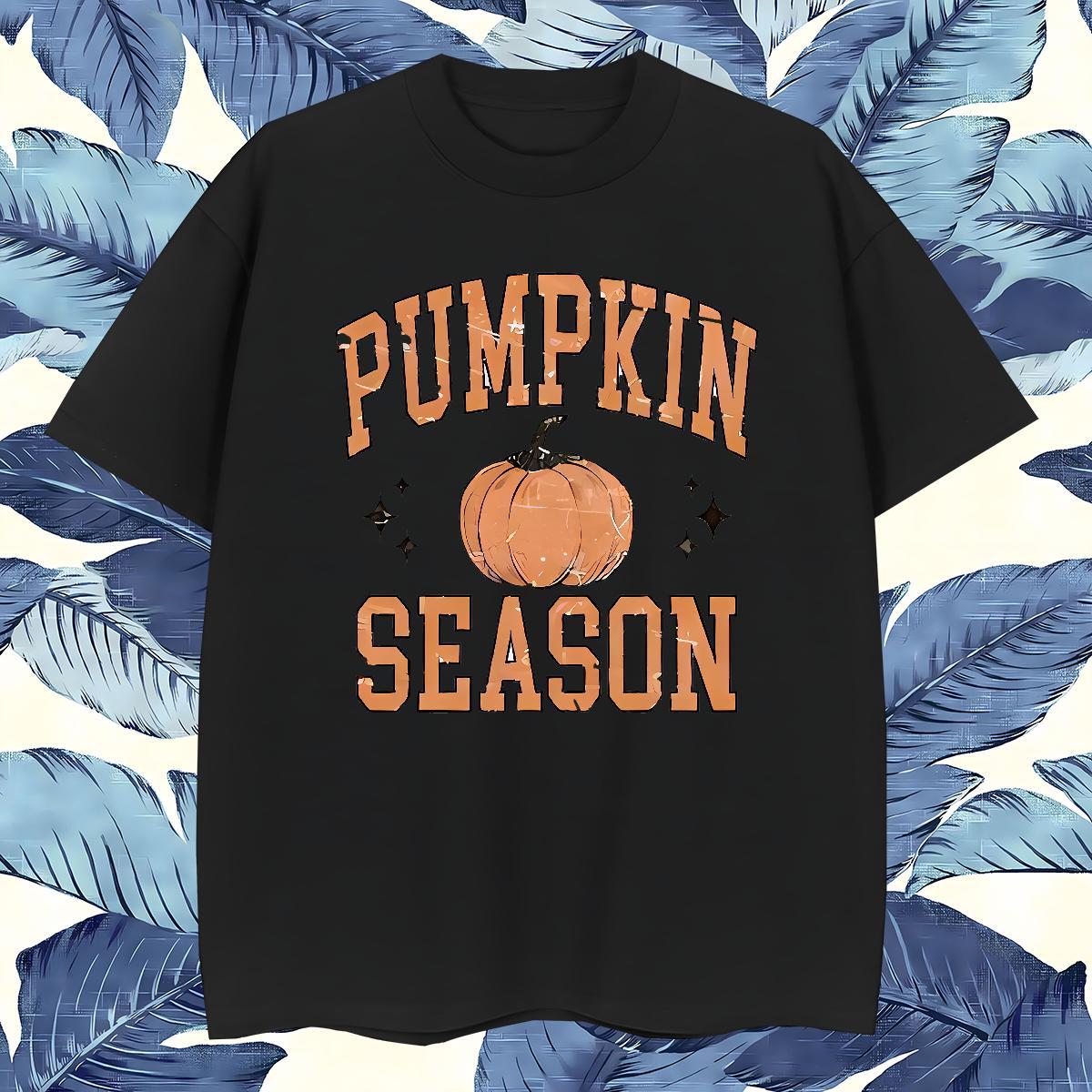Loose T-Shirts pumpkin Short Sleeve O-Neck Casual Custom Print Plus Size 100% Cotton 230g Tshirts New Arrival Tee Shirt